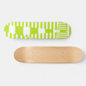 Skateboard Triangle - Lime vert et blanc (Horz)