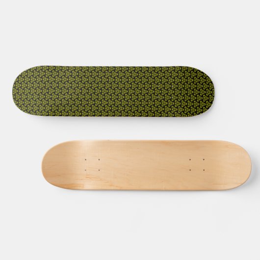 Skateboard Triangle Starship - v2 - Noir et Jaune (Horz)