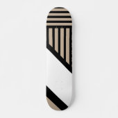 Skateboard Triangle - Taupe, noir et blanc (Devant)