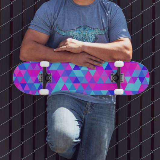 Skateboard Triangles colorés (Extérieur 3)