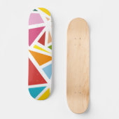 Skateboard Triangles colorés motif 4 (Recto)