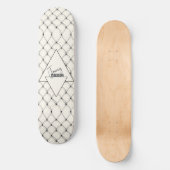 Skateboard Triangles minimalistes personnalisables (Recto)