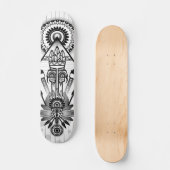 Skateboard Tribal autochtone Abstrait (Recto)