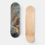 Skateboard Tricératops dans la forêt primitive (Recto)