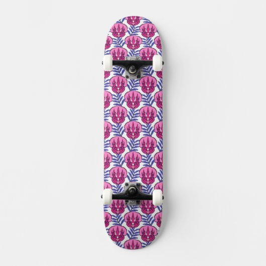 Skateboard Tricératops Joli Dinosaur Rose (Recto)
