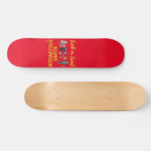Skateboard "TRICK OU TRER" drôle halloween (Horz)