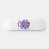 Skateboard Trident ukrainien fait d'oreille de blé (Horz)