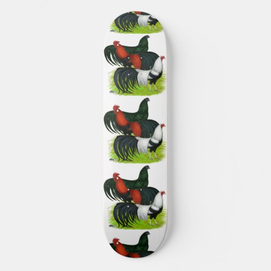Skateboard Trio de coq à longue queue (Recto)