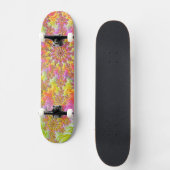 Skateboard Tripant Groovy Funky Psychédélique Fractale Explos (Recto)