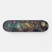 Skateboard Trippy Abstrait Perdre Vous-Même Dans Le Temps Pat (Horz)