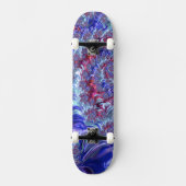 Skateboard Trippy coloré Super numérique Abstrait Fractal (Recto)