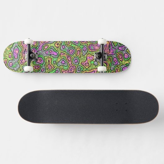 Skateboard Trippy Colorful Blob (Horz)