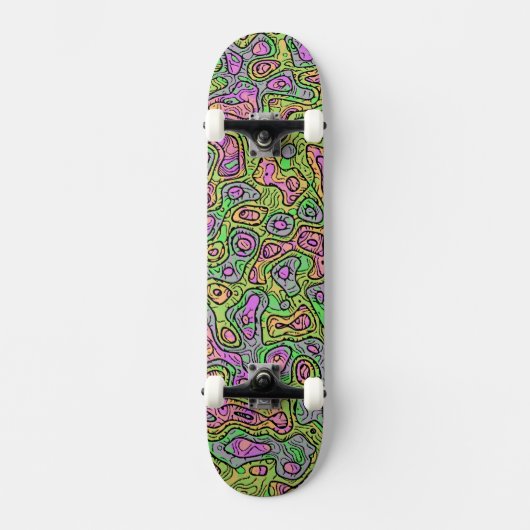 Skateboard Trippy Colorful Blob (Recto)