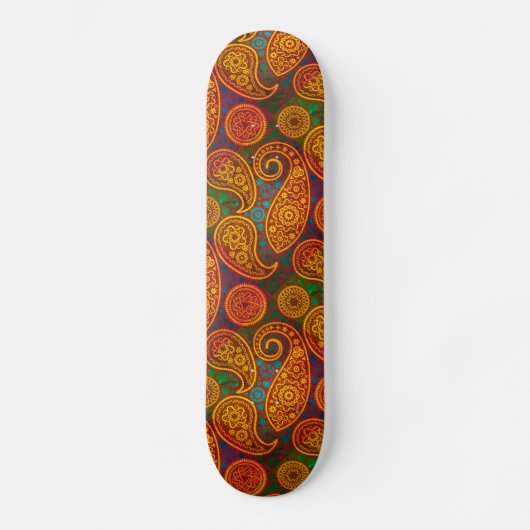 Skateboard Trippy Hippy Retro Paisley (Recto)