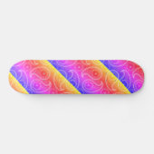Skateboard Trippy Hippy Retro Paisley (Horz)