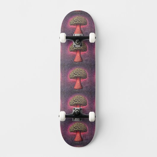 Skateboard Trippy Mushroom Custom Name (Recto)