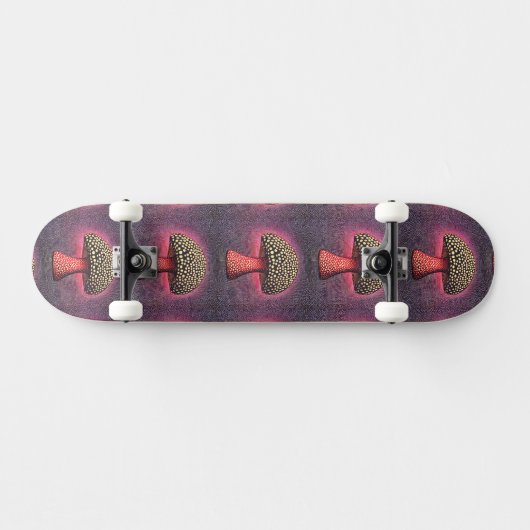 Skateboard Trippy Mushroom Custom Name (Horz)