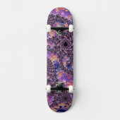 Skateboard Trippy Super Boho Colorful Jewel Tone Fractal Art (Recto)