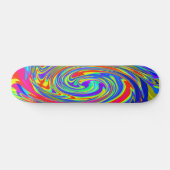 Skateboard Trippy Tye Dye Mini Skate Board (Horz)