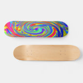 Skateboard Trippy Tye Dye Mini Skate Board (Horz)