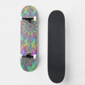 Skateboard Trippy vibrant groovy fractale explosion colorée (Recto)
