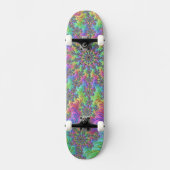 Skateboard Trippy vibrant groovy fractale explosion colorée (Recto)