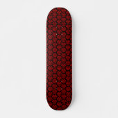 Skateboard Trois triangles v1 - Noir et Rouge (Devant)