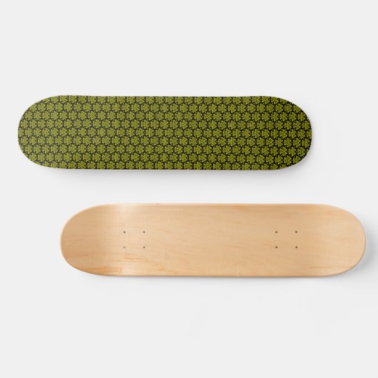 Skateboard Trois triangles v2 - Noir et Jaune (Horz)