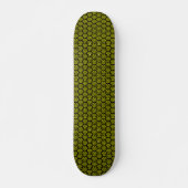 Skateboard Trois triangles v2 - Noir et Jaune (Devant)