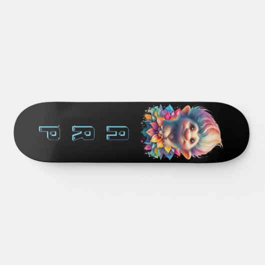 Skateboard *~* Troll AP89 Neon Black Initiales Fun Fun Fun (Horz)
