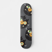 Skateboard troll de disque rayé  (Devant)