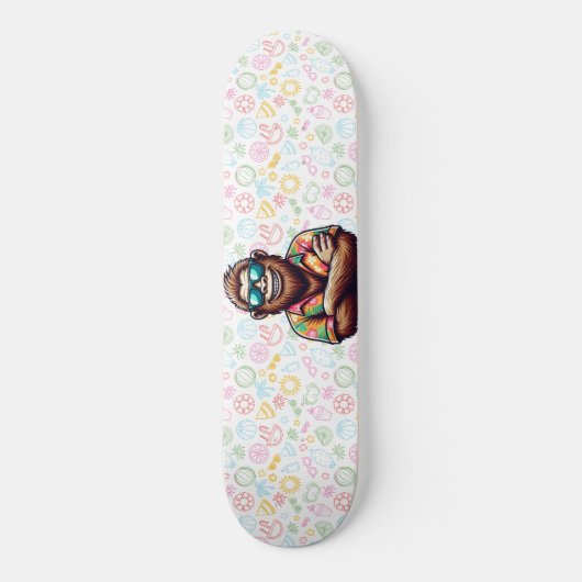 Skateboard Tropical/beach yeti/bigfoot (Recto)