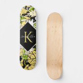 Skateboard Tropical Kawaii Forest Dessin de style Nom initial (Recto)