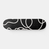 Skateboard Trucs De Brosse Abstrait Noir Et Blanc (Horz)