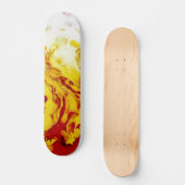 Skateboard True Flames or rouge blanc violet feu (Recto)