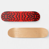 Skateboard Tubulaire Noir Et Rouge (Horz)