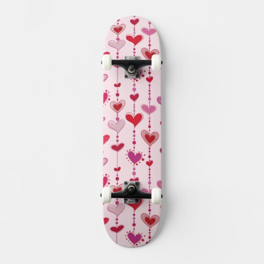 Skateboard Tuiles de coeur (Recto)