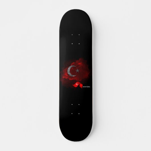 Skateboard Turkey flag (Devant)