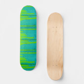 Skateboard turquoise coloré (Recto)