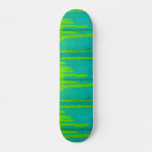 Skateboard turquoise coloré (Devant)