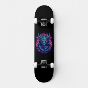 Skateboard Turquoise Dragon