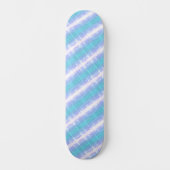 Skateboard Turquoise et rayures violettes claires (Recto)