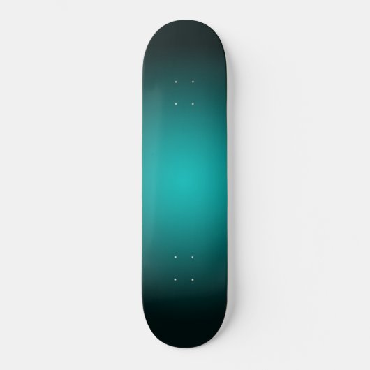 Skateboard Turquoise Ombre vert dégradé moderne minimaliste (Recto)
