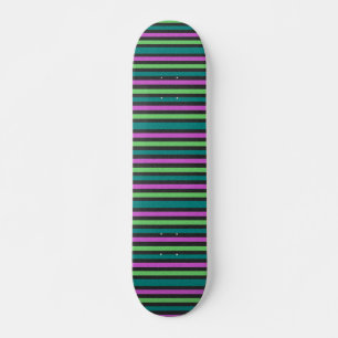 Skateboard Turquoise, Vert citron, Parties scintillant rose c