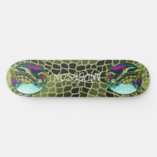 skateboard Turtle Shell onder water (Horizontaal)