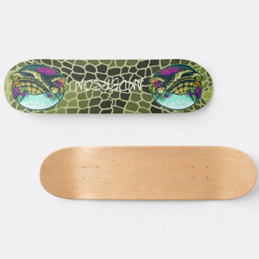 skateboard Turtle Shell onder water (Horizontaal)