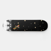 Skateboard Tuxedo Cat surpris par la libellule (Horz)