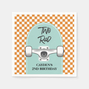Skateboard Twee Rad 2e Verjaardag Servet