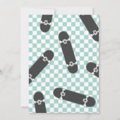 Skateboard Twee Rad 2e Verjaardag uitnodiging (Achterkant)