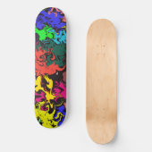 Skateboard Twirls colorés Abstraits / (Recto)